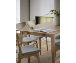 Rowico Home Rodham Matstol Ek/Ljusgrå