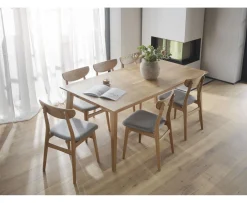 Rowico Home Rodham Matstol Ek/Ljusgrå