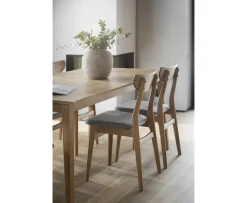 Rowico Home Rodham Matstol Ek/Ljusgrå