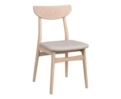 Rowico Home Rodham Matstol Vitpigment Ek/Gråbeige
