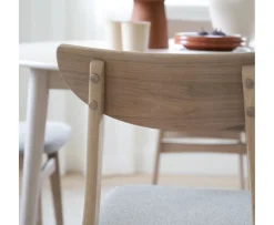 Rowico Home Rodham Matstol Vitpigment Ek/Gråbeige