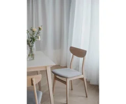 Rowico Home Rodham Matstol Vitpigment Ek/Ljusgrå