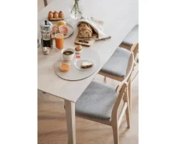 Rowico Home Rodham Matstol Vitpigment Ek/Ljusgrå