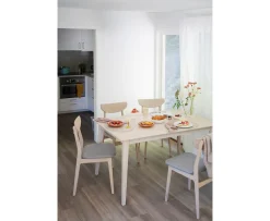 Rowico Home Rodham Matstol Vitpigment Ek/Ljusgrå