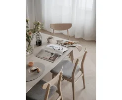 Rowico Home Rodham Matstol Vitpigment Ek/Ljusgrå