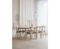 Rowico Home Rodham Matstol Vitpigment Ek/Ljusgrå