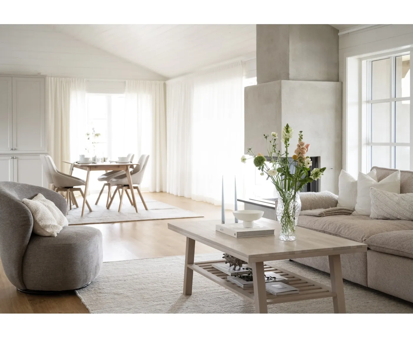 Rowico Home Roselawn Loungestol Beige