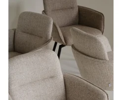 Rowico Home Roswell Karmstol Mörkbeige/Brun