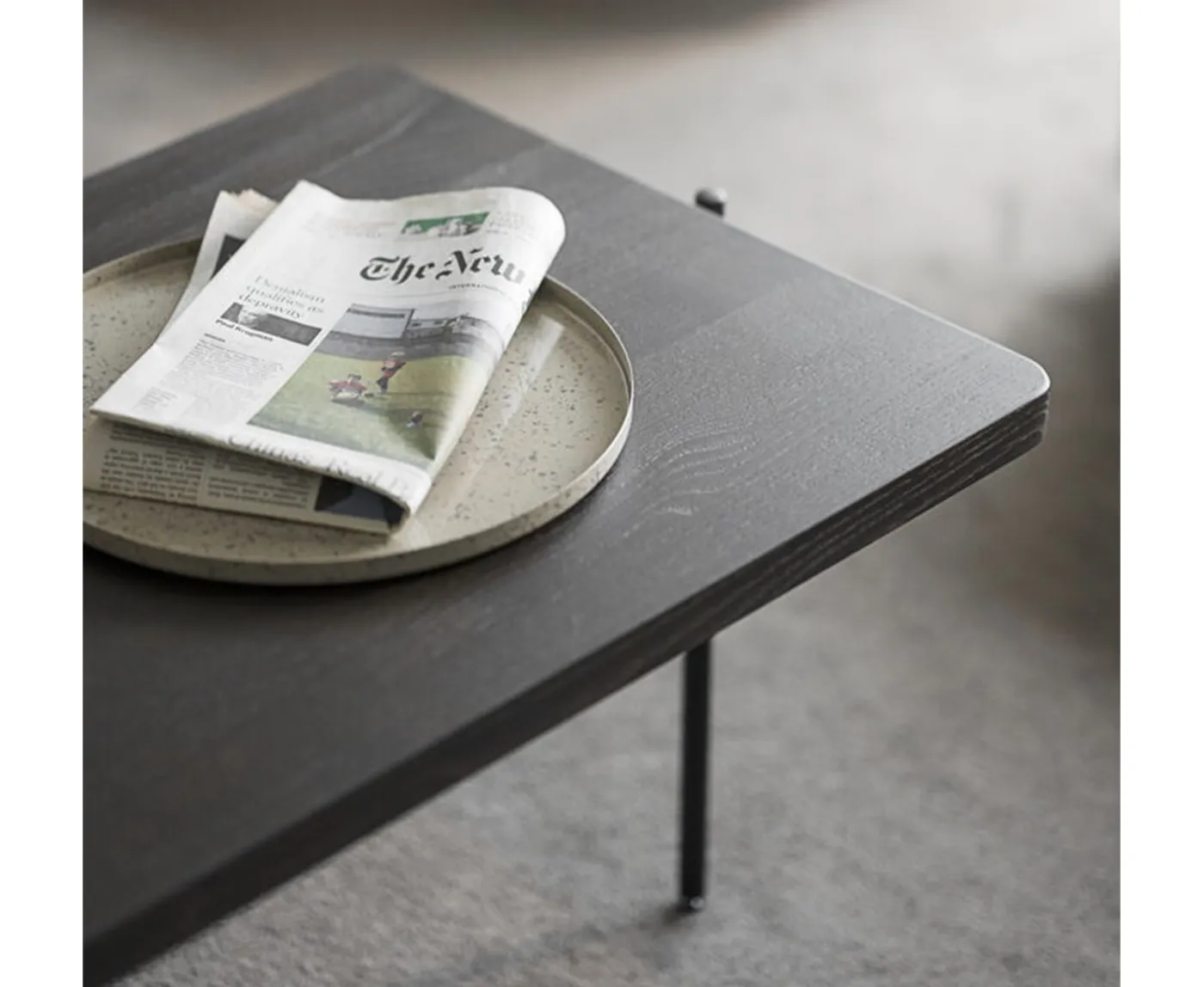 Rowico Home Shelton Soffbord Brun/Svart 95x50cm