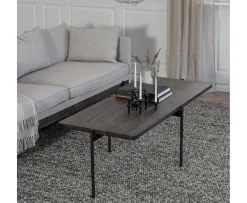 Rowico Home Shelton Soffbord Brun/Svart 95x50cm