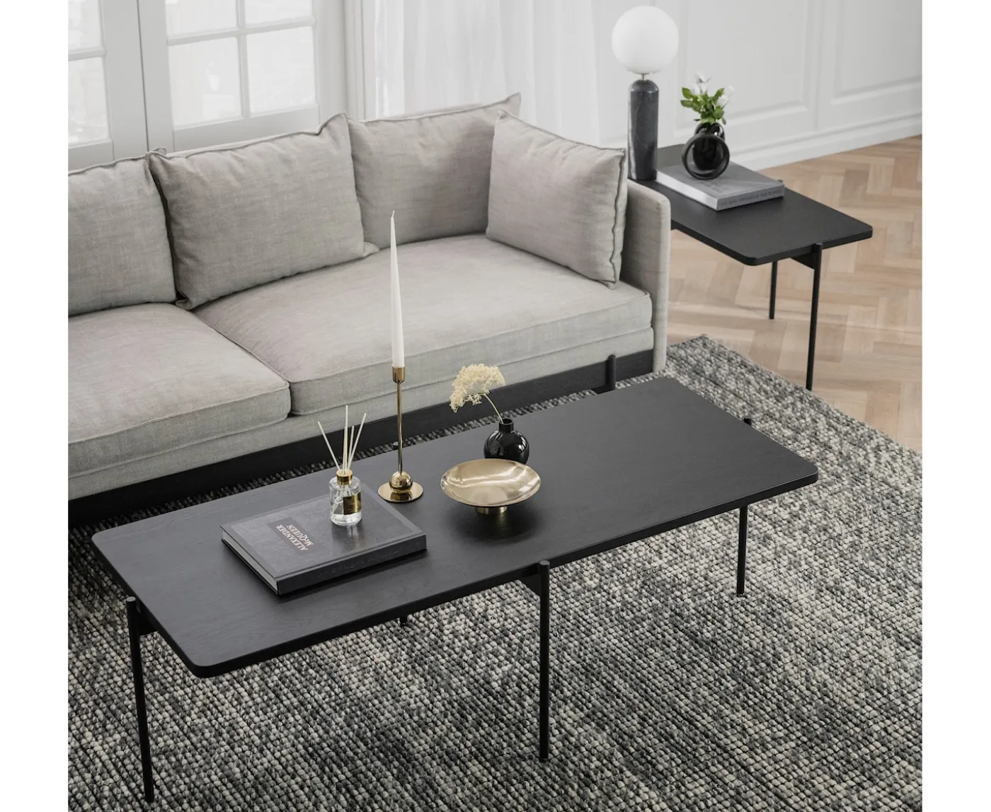 Rowico Home Shelton Soffbord Svart 145x60cm