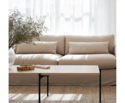 Rowico Home Shelton Soffbord Vitpigmenterad/Svart 95x50cm
