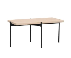 Rowico Home Shelton Soffbord Vitpigmenterad/Svart 95x50cm