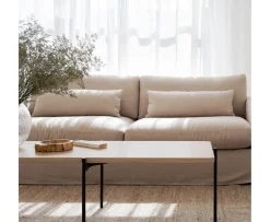 Rowico Home Shelton Soffbord Vitpigmenterad/Svart 145x60cm