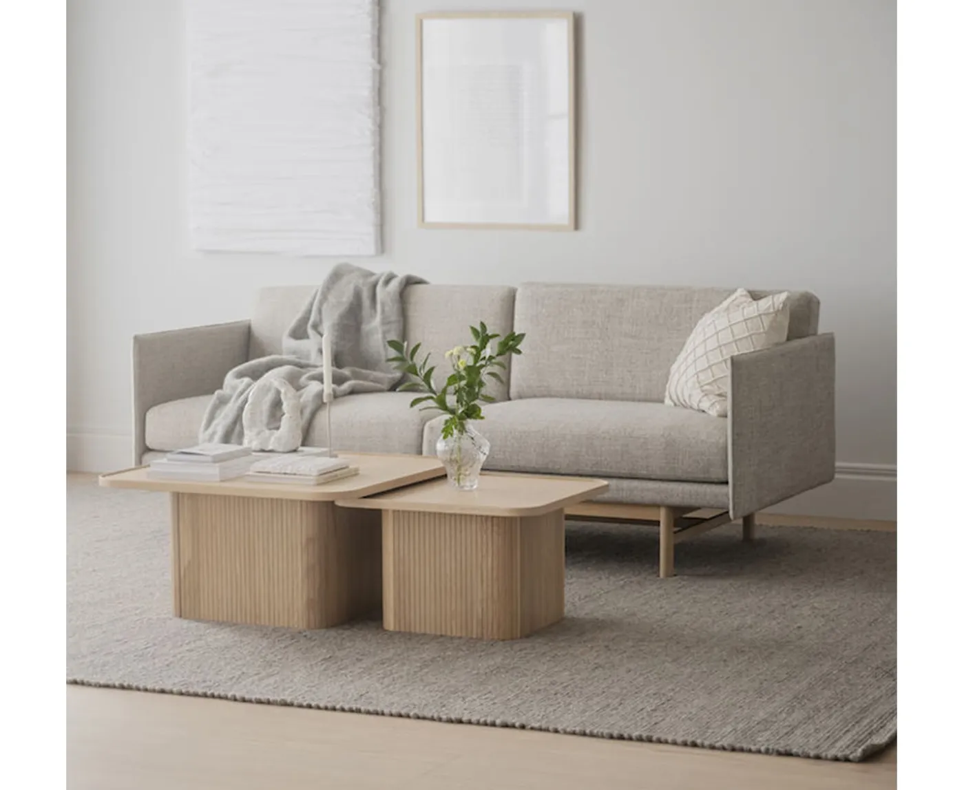 Rowico Home Sullivan Soffbord Vitpigmenterad Ek 60x60