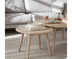 Rowico Home Tompkins Soffbord Vitpigmenterad Ø60