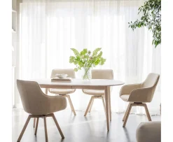 Rowico Home Tyler Matbord Ovalt Vitpigmenterad 170+40