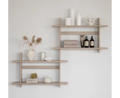 Rowico Home Westlock Vägghylla Vitpigmenterad Ek 75x48