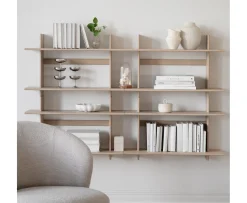 Rowico Home Westlock Vägghylla Vitpigmenterad Ek 75x48