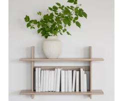 Rowico Home Westlock Vägghylla Vitpigmenterad Ek 75x48