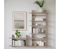 Rowico Home Westlock Vägghylla Vitpigmenterad Ek 75x48