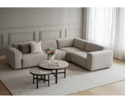 Rowico Home Willard 2+3-sits Hörnsoffa Ljusbeige 297x219