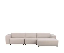 Rowico Home Willard 4-sits Soffa Schäslong Höger Ljusbeige