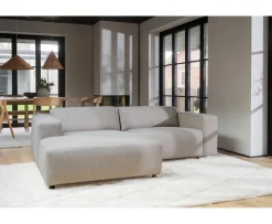 Rowico Home Willard 3-sits Soffa Schäslong Vänster Ljusbeige