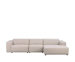 Rowico Home Willard 4-sits Soffa Schäslong Vänster Ljusbeige