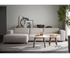 Rowico Home Willard 4-sits Soffa Schäslong Vänster Ljusbeige