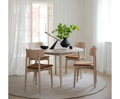 Rowico Home Wolcott Matstol Vitpigmenterad/Läder
