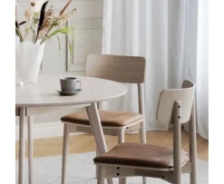 Rowico Home Wolcott Matstol Vitpigmenterad/Läder