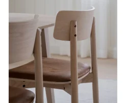 Rowico Home Wolcott Matstol Vitpigmenterad/Läder