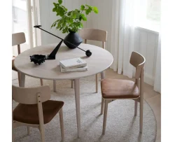 Rowico Home Wolcott Matstol Vitpigmenterad/Läder