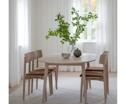 Rowico Home Wolcott Matstol Vitpigmenterad/Läder