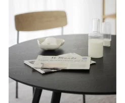 Rowico Home Yumi Matbord Svartbetsad Ø115