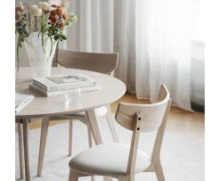 Rowico Home Yumi Matbord Vitpigmenterad Ø115