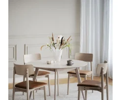 Rowico Home Yumi Matbord Vitpigmenterad Ø115