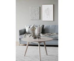 Rowico Home Yumi Soffbord Vitpigmenterad Ø90