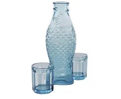 Serax Fish&Fish Karaff med 2 Glas Blue