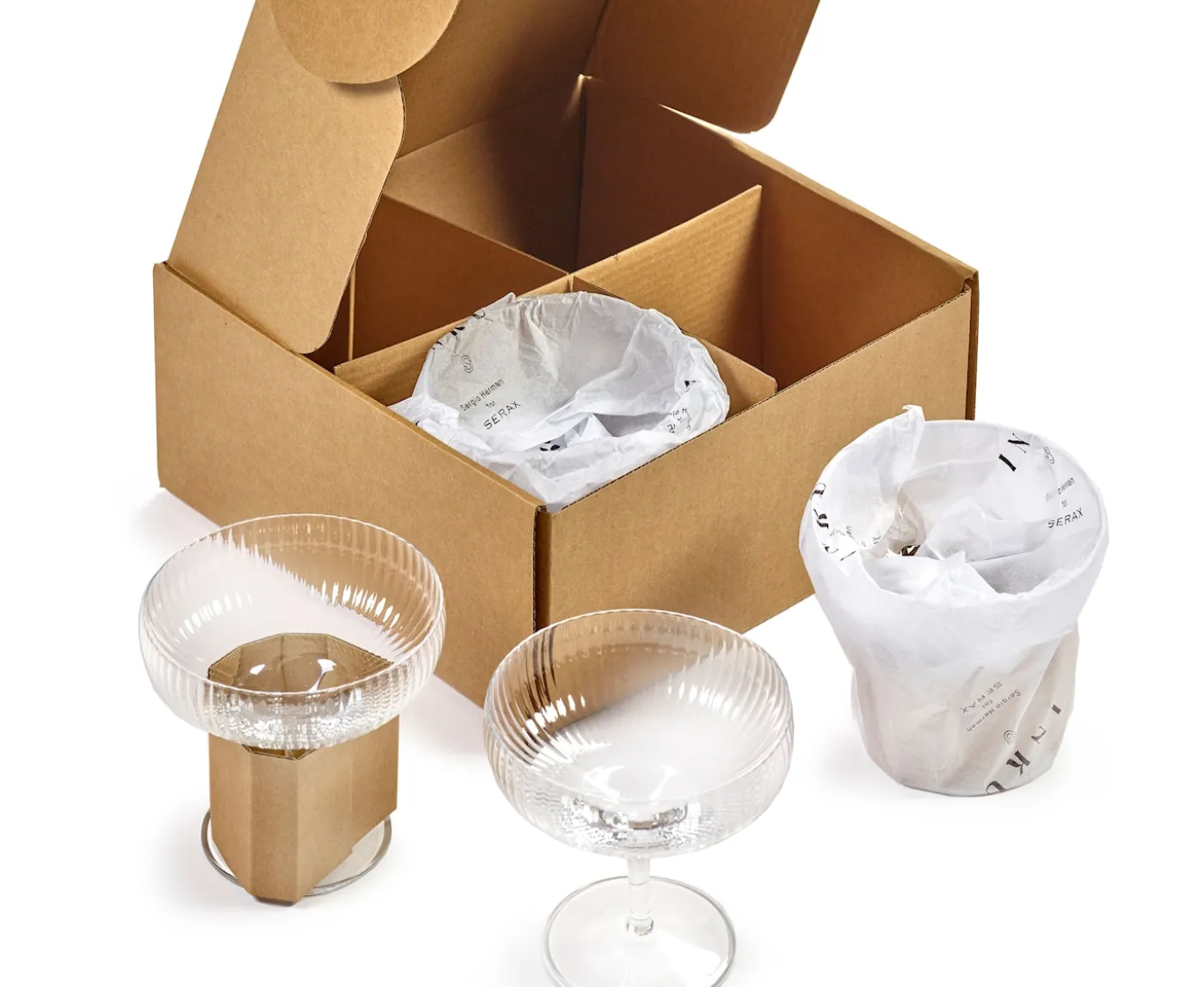 Serax Inku Coupeglas Transparent 4-pack