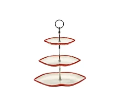 Serax Les Objets Mouleversants Tårtfat White/Red
