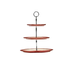 Serax Les Objets Mouleversants Tårtfat White/Red