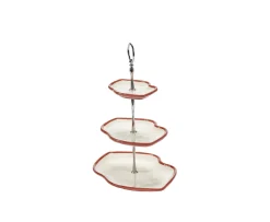 Serax Les Objets Mouleversants Tårtfat White/Red