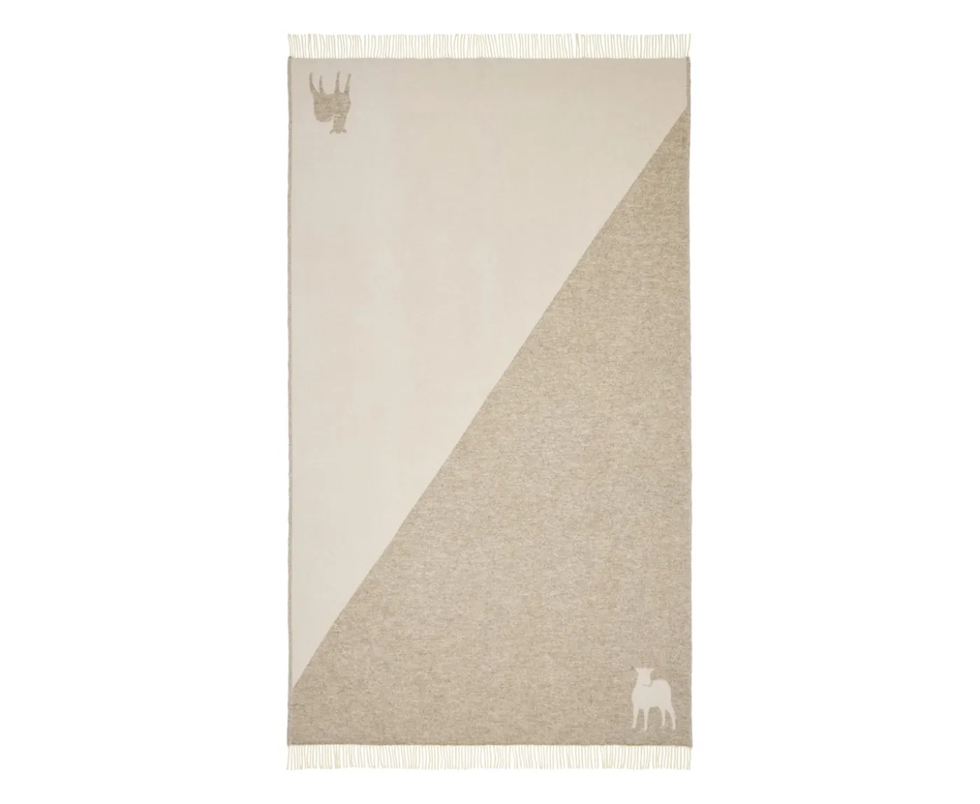 Shepherd Lennie Ullpläd Creme 140x240