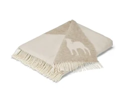 Shepherd Lennie Ullpläd Creme 140x240