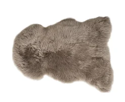 Shepherd Livia Långhårigt Fårskinn Mushroom 105x70