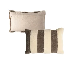 Shepherd Rand Prydnadskudde Fårskinn Creme/Stone 40x60