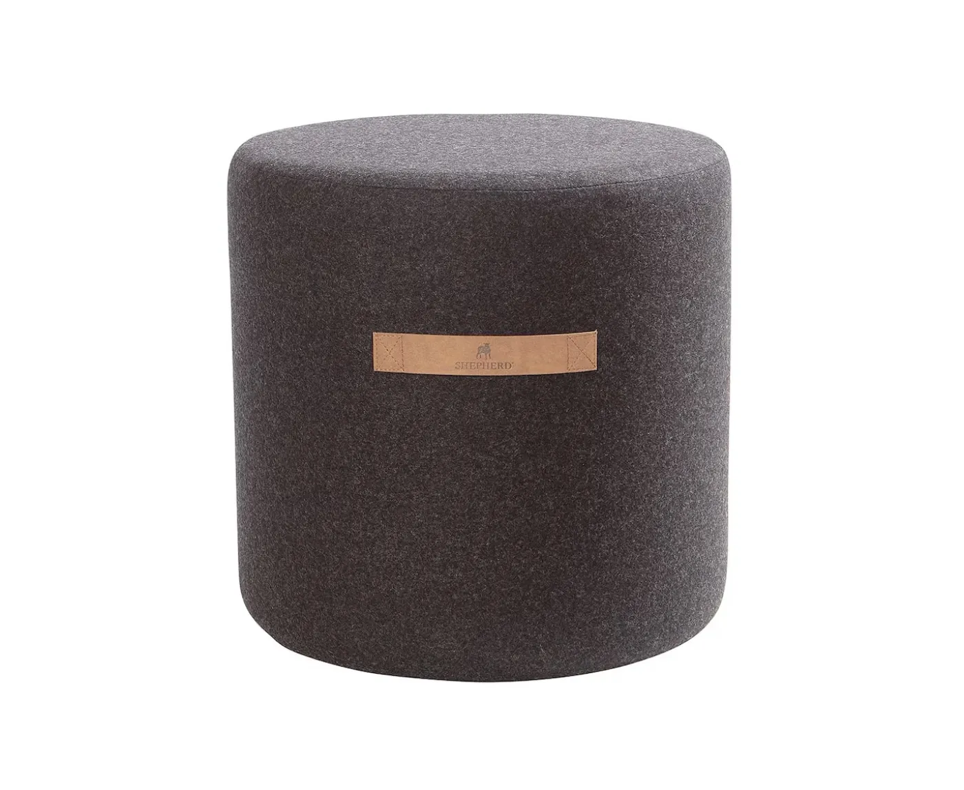 Shepherd Sara Sittpuff Ull Svart Ø40