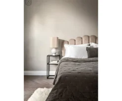 Sleepo Collection Art Sänggavel Sammet Beige 180cm